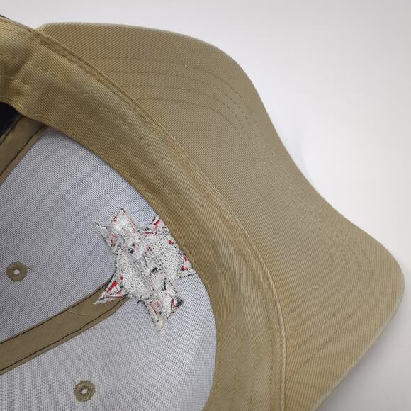 PBR Strapback Hat Black One Size Adjustable Embroidered Vent Holes - Picture 8 of 9